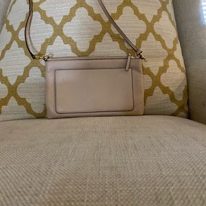 TORY BURCH Perry Pebble Leather Small Crossbody Light Pink
